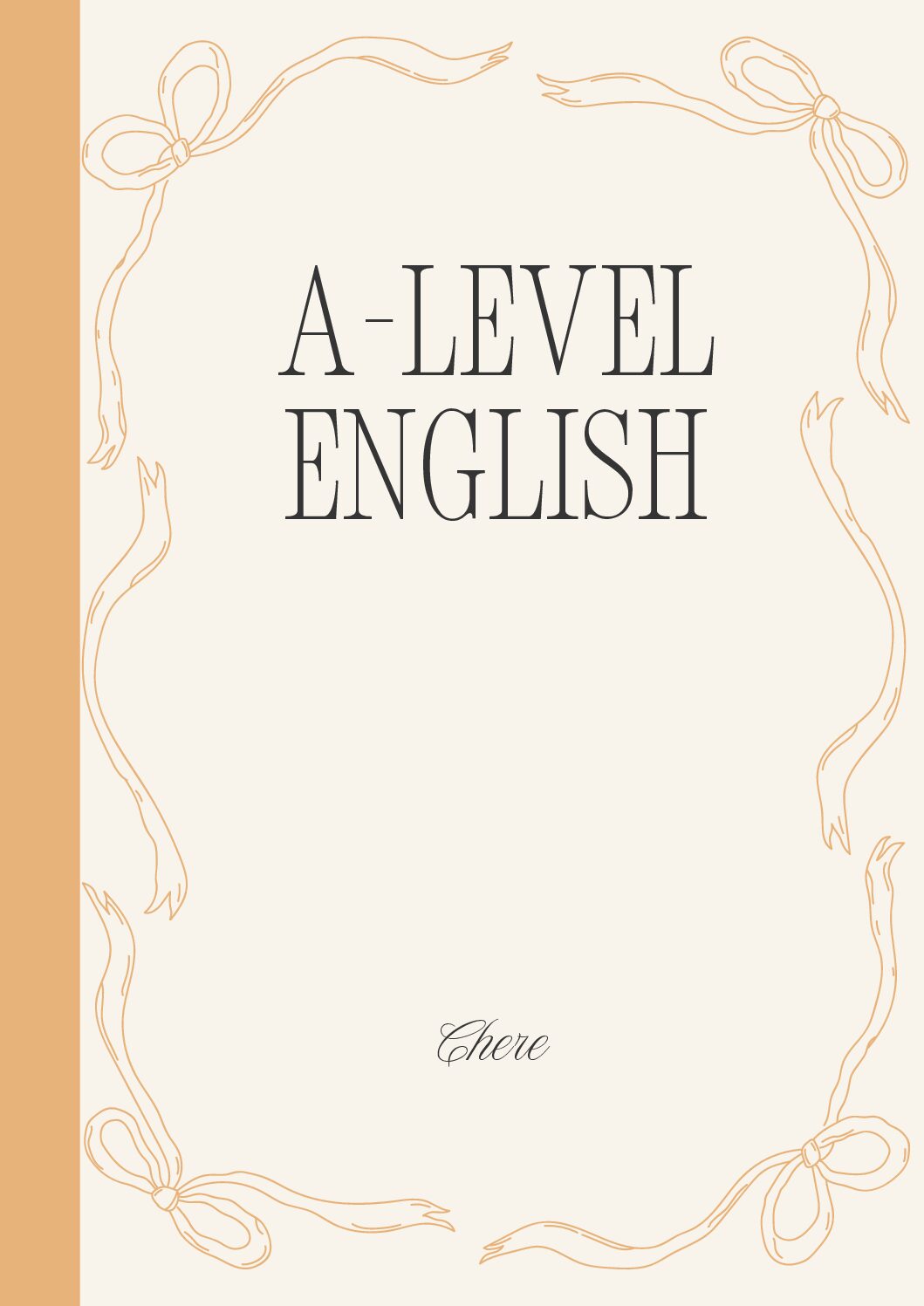 A-level English Shortnote